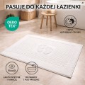 Dywanik łazienkowy do hotelu 50x70 Stopki Biały