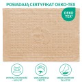 Dywanik łazienkowy do hotelu 50x70 Stopki Cappuccino