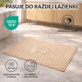 Dywanik łazienkowy do hotelu 50x70 Stopki Cappuccino