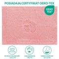 Dywanik łazienkowy do hotelu 50x70 Stopki Ciemny Róż