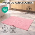 Dywanik łazienkowy do hotelu 50x70 Stopki Ciemny Róż