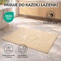 Dywanik łazienkowy do hotelu 50x70 Stopki Krem
