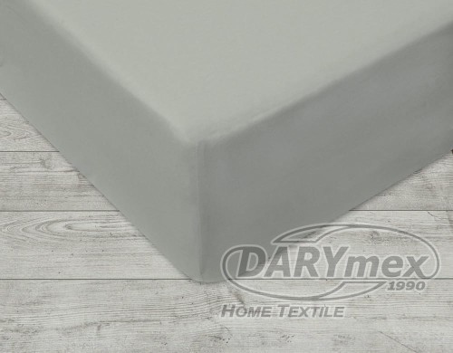 Prześcieradło jersey z gumką 120x200 kolor popiel