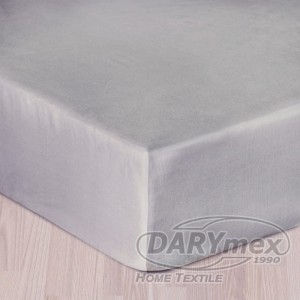 Prześcieradło satynowe z gumką 140x200 kolor popiel