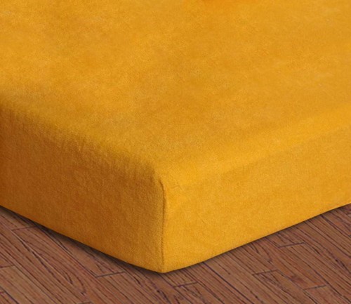 Prześcieradło Frotte z gumką 160x200 Żółtko