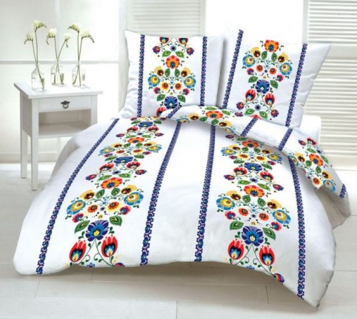 Pościel z Kory Lux na guziki 160x200 Słowiańska V1