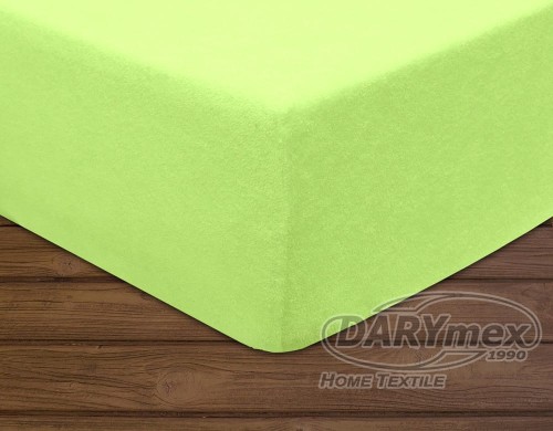 Prześcieradło frotte z gumką 90x200 kolor seledyn