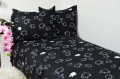 Pościel Bawełniana 160x200 Baranki Czarne