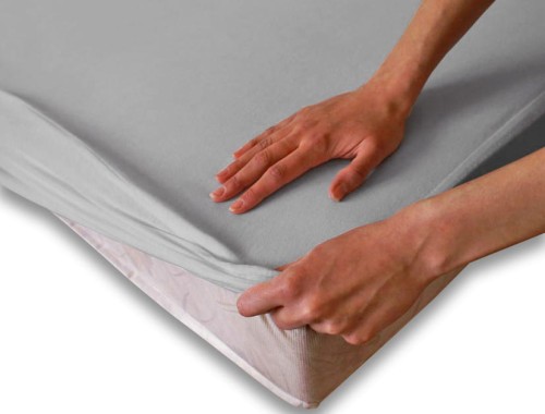 Prześcieradło nieprzemakalne z gumką 60x120 Popiel