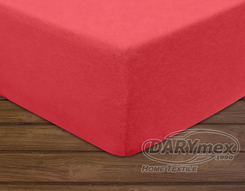 Prześcieradło Frotte z gumką 160x200 Koral