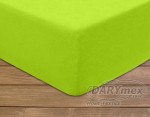 Prześcieradło frotte z gumką 140x200 kolor limonka