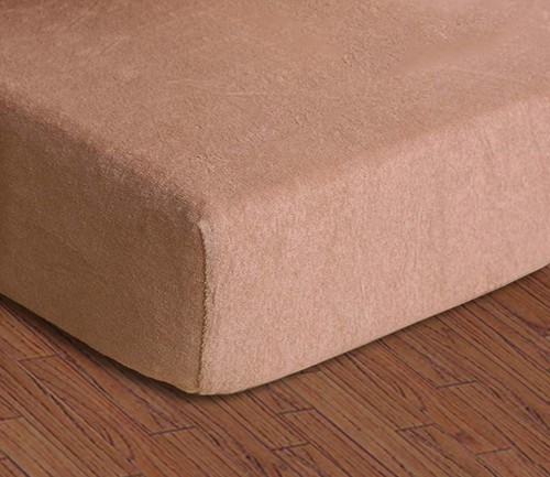 Prześcieradło Frotte z gumką 160x200 Beż
