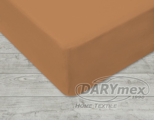 Prześcieradło jersey z gumką 160x200 kolor beż