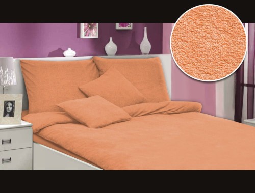 Pościel frotte 160x200 kolor łosoś